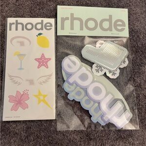 Rhode Stickers and Temporary Tattoos Brand New